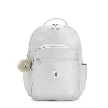 Kipling Seoul Extra Large Metallic 17" Backpack Laptop Bags Candy Metallic | AU 1643LI